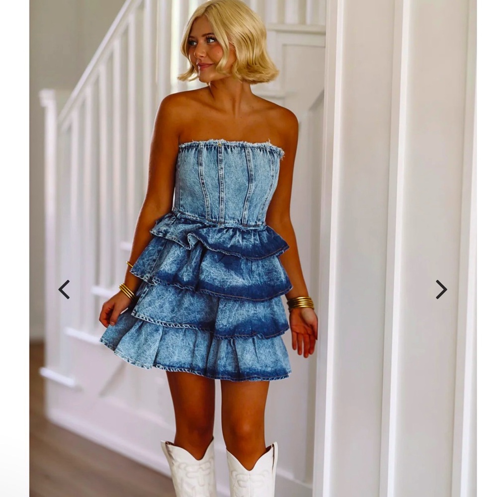 So Me denim dress